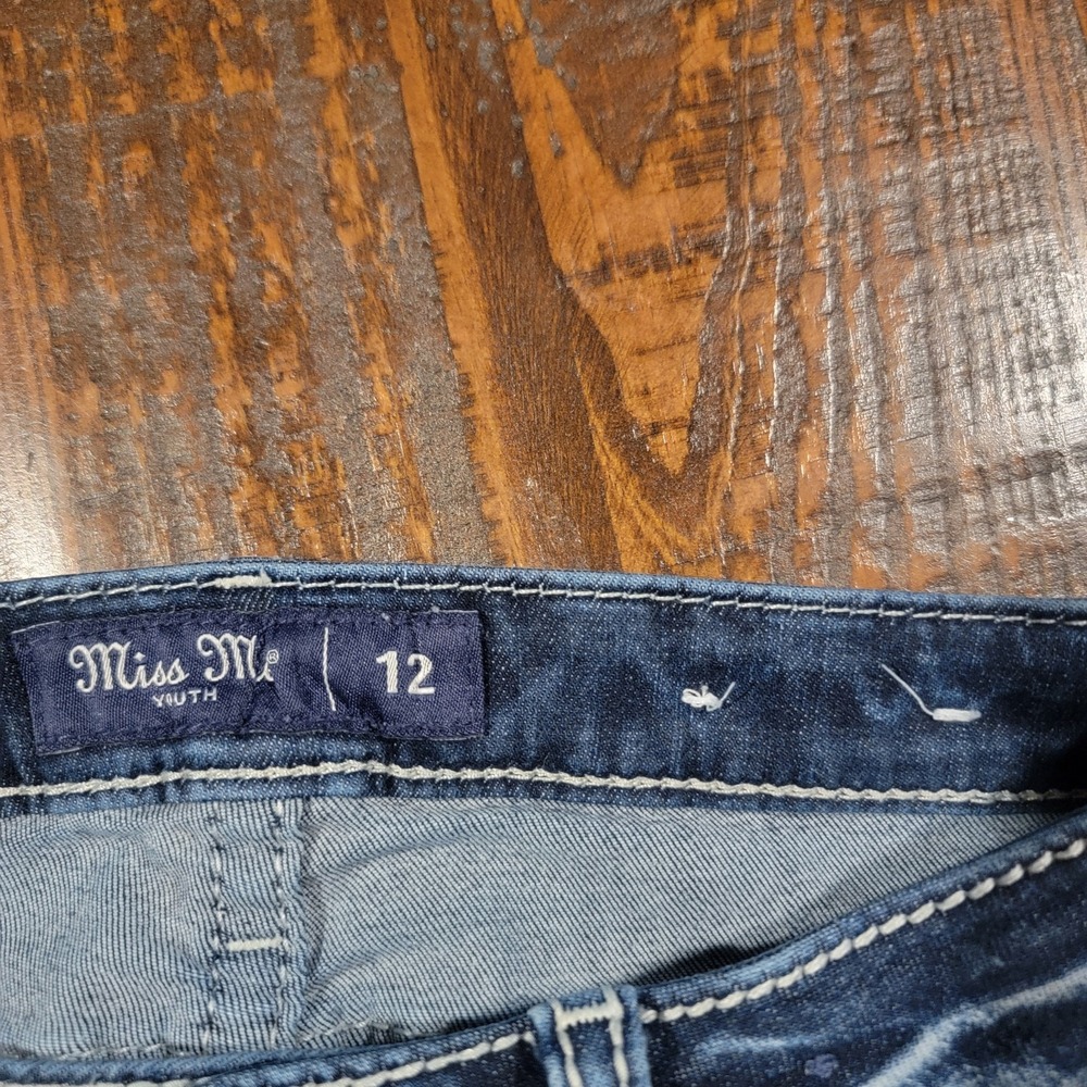 Miss Me Size 12 Youth NWOT Mid Rise Bootcut Stretch - Picture 6 of 8